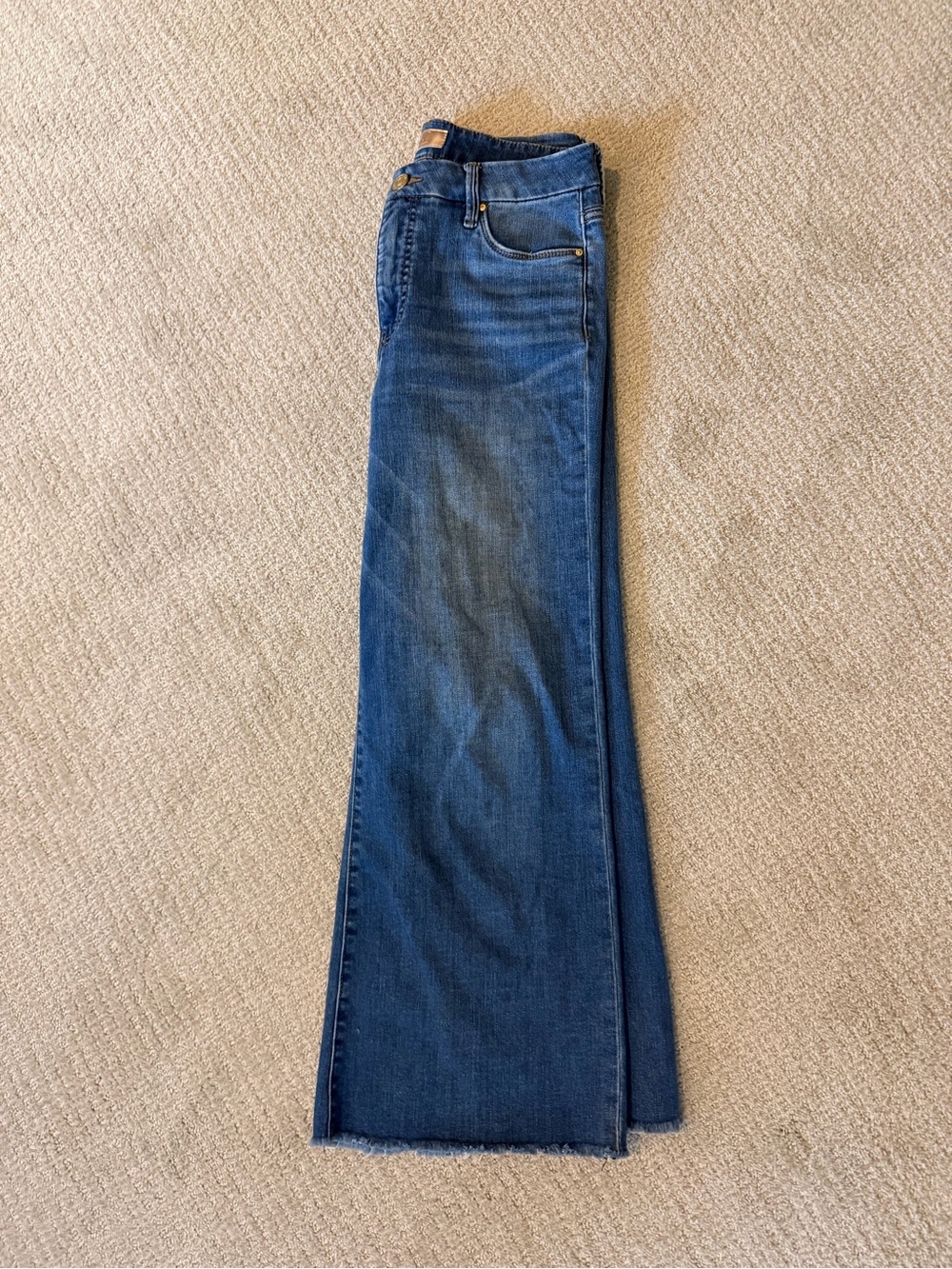 Kut from the Kloth Dark Blue Meg Wide Leg Jeans